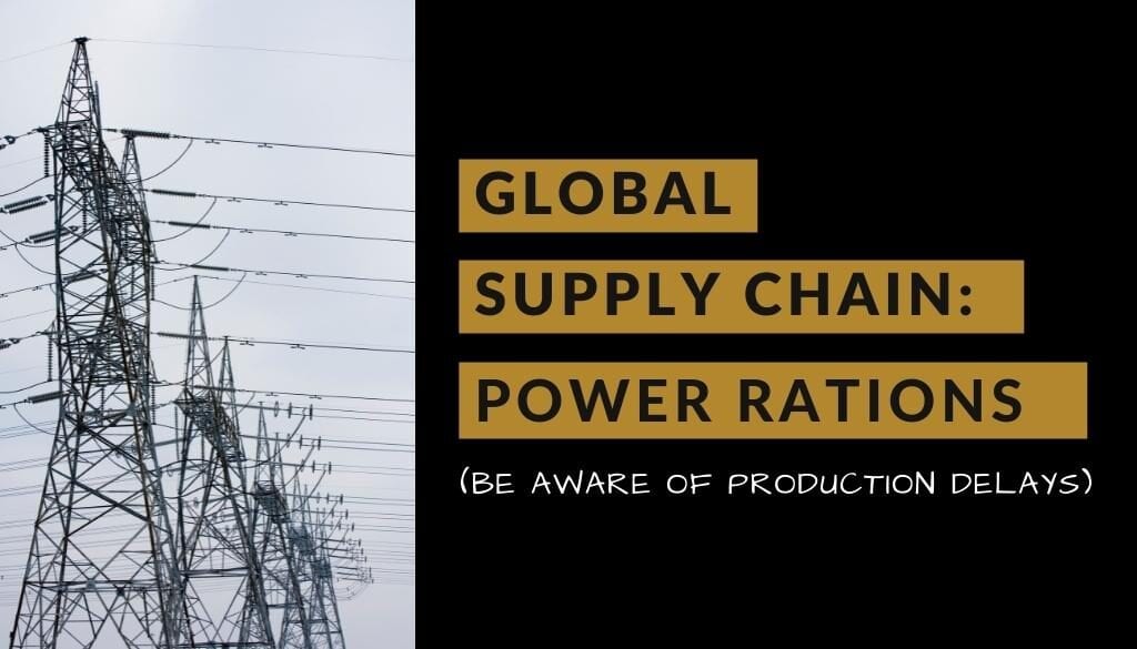 Global Supply Chain Manufacturing Power Rations