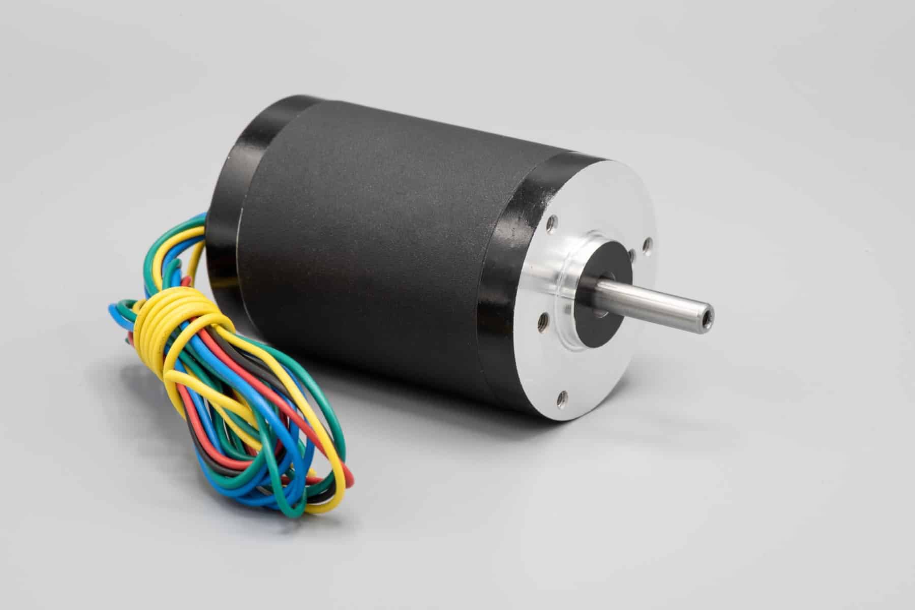 Round Brushless DC Motor - Side View Round Brushless DC Motor - Side View