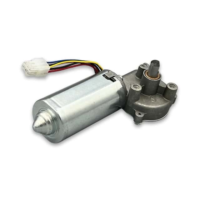 mot 42wgm r125e 640px Electric worm gear motor with connector on white background