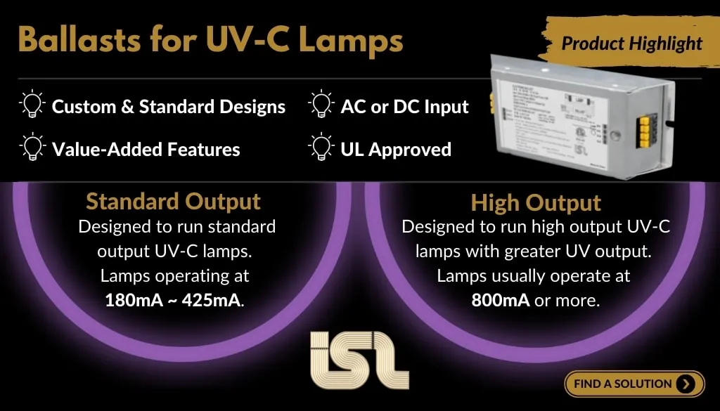 Ballasts for UVC Germicidal Lamps